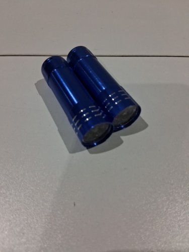 2 LED PHOTOELECTRIC LIGHTWEIGHT ALUMINUM FLASHLIGHT - BLUE image 3