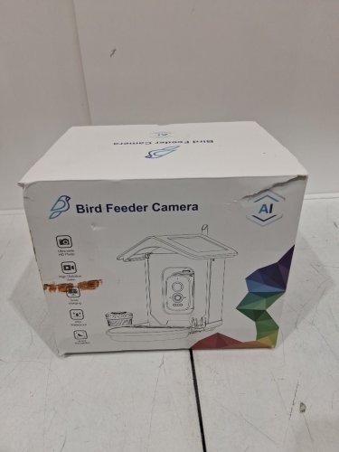 ISYOUNG Solar Powered Smart Bird Feeder Camera - Identify 16,000+ Birds with AI, Auto Capture & Notify - 2.5K UHD - WHITE/BLUE (MODEL: Q39) image 2