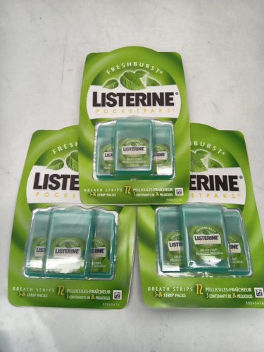 3 (72PK) LISTERINE POCKETPAKS fresh burst Fresh Breath Strips - (288 total) image 2