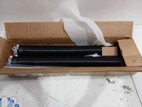 2pc universal garage door torsion springs - 0.207" x 2" x 22" - black (model: GZ-22) image 4