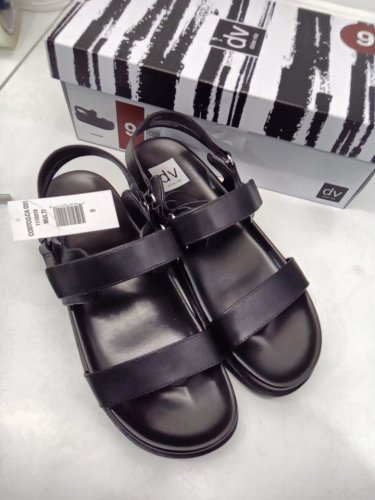 Women's DV by Dolce Vita argyle Sandal - size 9 - black (style: 1110319) image 2