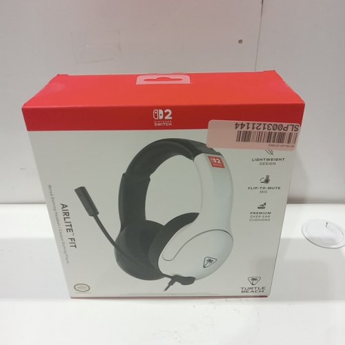 TURTLE BEACH AIRLITE FIT WIRED GAMING HEADSET FOR NINTENDO SWITCH/SWITCH 2/OLED - BLACK/WHITE (MODEL: 500-226) image 2