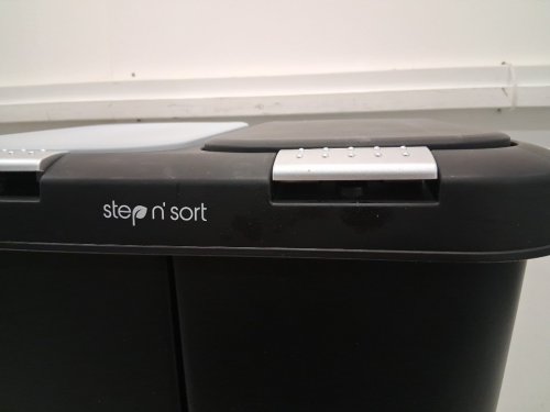 Step N' Sort Dual Trash and Recycling Bin with Slow Close Lid - 20L (EACH) - BLACK (MODEL: SNS402-B) image 4