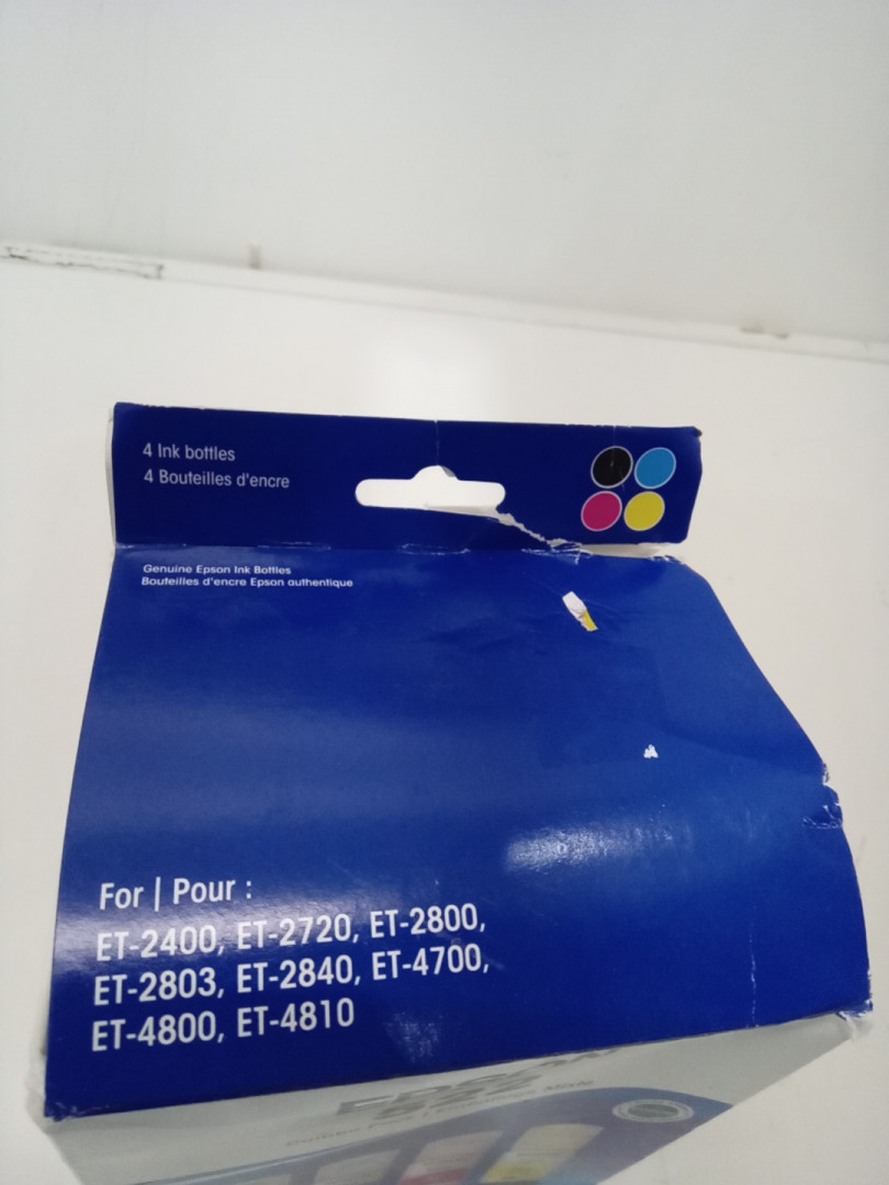 4PC Epson 522 Combo Pack Ink Refill Bottles for Select EcoTank Printers - 65mL Each - Black, Cyan, Magenta, Yellow (Model: T522120-BCS) image 3