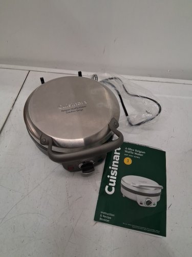 CUISINART ELECTRIC BELGIAN WAFFLE MAKER - STAINLESS STEEL (MODEL: WAF-200C) image 4
