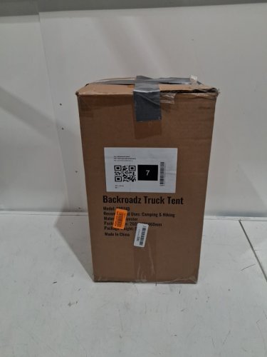 VEVOR WATERPROOF TRUCK BED TENT, EASY TO SETUP With 2 PERSON SLEEPING CAPACITY - 6.4ft-6.7ft GREY/ORANGE/BLACK (model: 120740) image 2