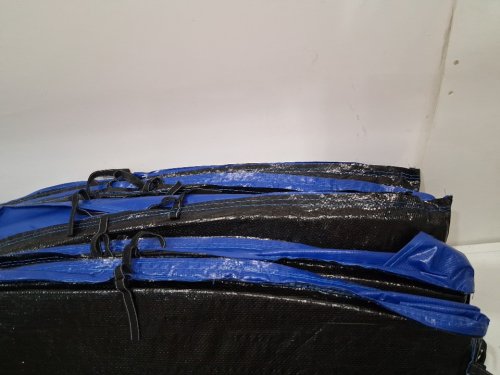 costway Universal Waterproof Tear-Resistant Trampoline Safety Pad Spring Cover - 12ft - blue (model:TW10079NY) image 4