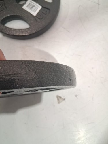 2PK CAP olympic weight plate 1" - 10lbs each - black image 4