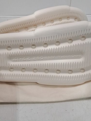 UNISEX MELLOW SOFT CLOUD SLIDES / SLIPPERS - MEN'S : 8-9 / WOMEN'S : 9-10 - CREAM (MODEL : ML05) image 3