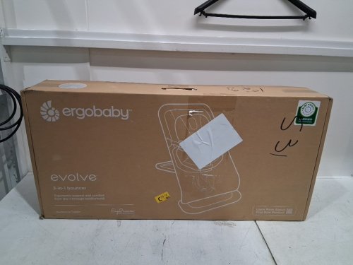 ERGOBABY EVOLVE 3-IN-1 ADJUSTABLE BOUNCER SEAT/CHAIR FOR NEWBORNS TO TODDLERS - 20LBS CAPACITY - LIGHT GREY (MODEL: EVLBNCLTGRYNA) image 2
