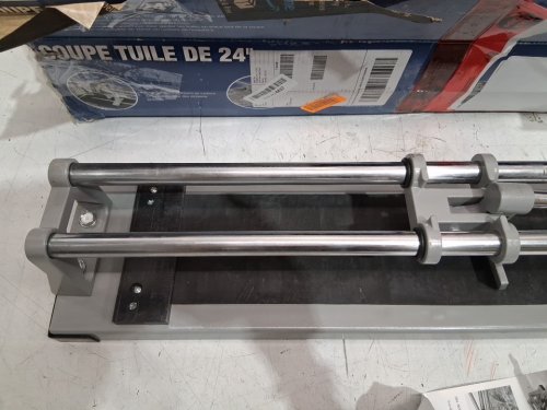 King Canada Tile Cutter Dual chrome-plated steel - 24" - SILVER/BLUE  (MODEL: KC-24TC) image 4