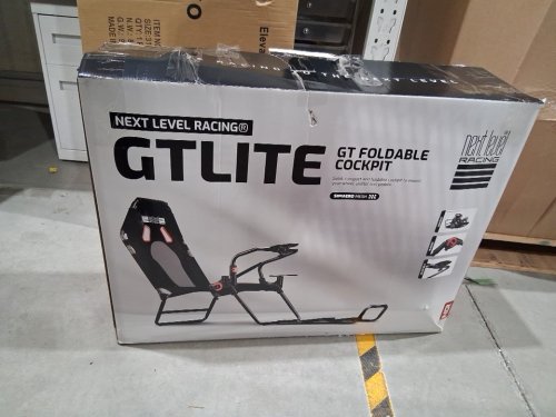 NEXT LEVEL RACING GT LITE FOLDABLE SIMULATOR RACING COCKPIT - BLACK/RED (MODEL: NLR-S021) image 2