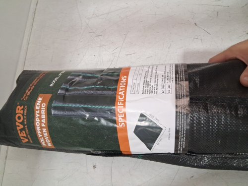 VEVOR POLYPROPYLENE WEED BARRIER WOVEN FABRIC - 3FT X 50FT - BLACK (MODEL: 4*50ft90)) image 3
