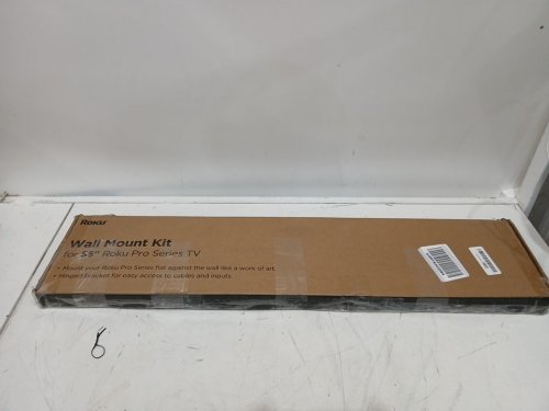 roku pro series ultra slim wall mount kit - 55" - black (model: 55RWM) image 2