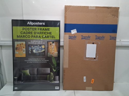 allposters poster frame for horizontal or vertical hanging - 22.3" X 34" - BLACK (MODEL: PF12319) image 2