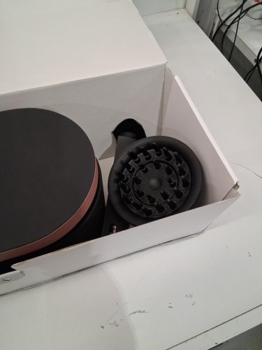 6PC DYSON i.d curly + coily airwrap multi styler and hair dryer with bluetooth - pink / rose gold ( model: hs08) image 4