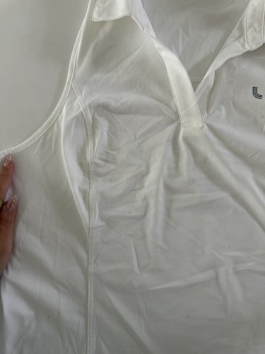 women's lole sleeveless polo shirt - large - WHITE (style: 1957652) image 2