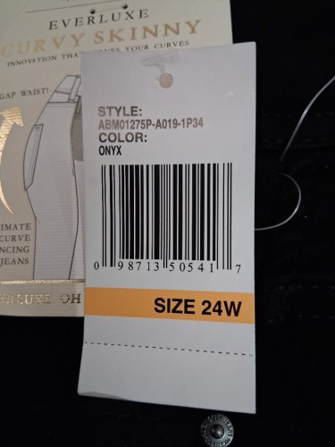women's angels forever young curvy skinny jeans - size 24 - black image 2