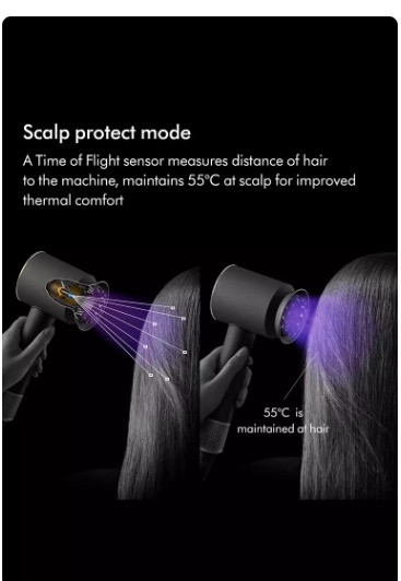 5PC Dyson Supersonic Nural hair dryer - JASPER PLUM  (MODEL: hd16) image 2