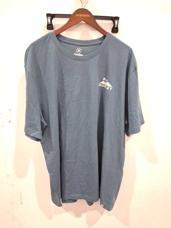 MEN'S HURLEY LOGO T-SHIRT - LARGE - BLUE (STYLE: 1666614) image 2