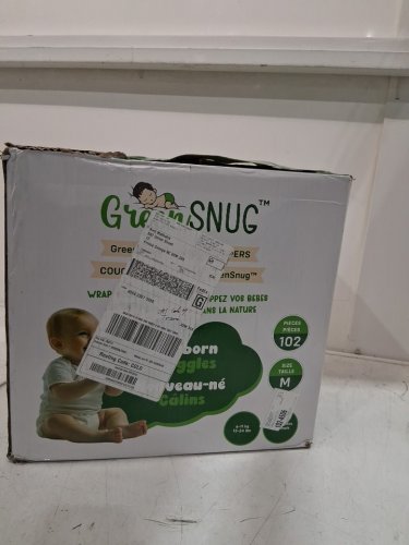 102pk GREEN SNUG Bamboo Baby Diapers with Wetness Indicator- Size 2 image 2