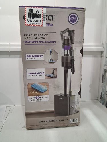 Eureka Cordless Rechargeable 3-IN-1 Stick Vacuum Cleaner WITH CLEANING STATION & ANTI-TANGLE NOZZLE FOR ALL FLOORS - GREY/PURPLE (MODEL: NEC490SE) image 4