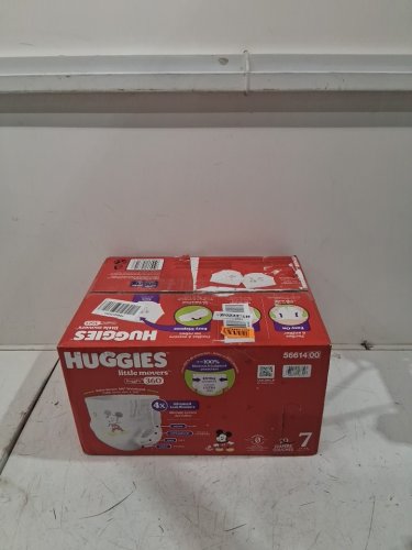 70pk Huggies Little Movers HuggFit 360° Baby Diapers with 360° Waistband - Size 7 - micky mouse image 2