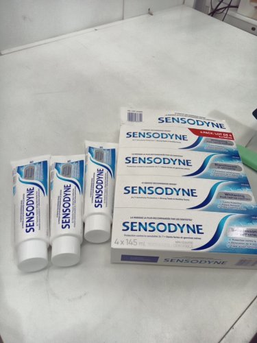 3PK SENSODYNE TRIPLE CLEANING TOOTHPASTE - WHITENING plus tartar fighting - 145ML/EACH image 2
