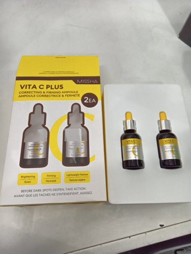 2pk Missha Vita C Plus Ascorbic Acid Spot Correcting and Firming Ampoule - 30ml each image 2
