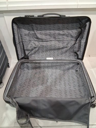 2pc Samsonite Omni 2 Hardside Expandable Spinner Luggage suitcase with telescopic handles - 22" & 24" - Solid Charcoal grey (model: 138449-3386) image 4
