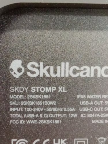 SKULLCANDY STOMP XL WIRELESS BLUETOOTH PARTY SPEAKER - INTEGRATED CARRY HANDLE​, IPX5 WATER RESISTANCE, 12-HOUR BATTERY LIFE - BLACK ORANGE (MODEL:2SKSK1851/4449801) image 8