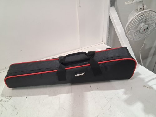 NEEWER Fluid Head Video Tripod and Monopod WITH extending legs and carrying case- 24" TO 72" - Black/red (Model: TP72A) image 5
