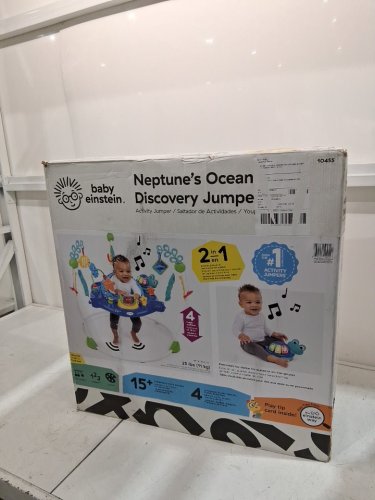 Baby Einstein Neptune's Ocean Discovery Jumper with Adjustable Height - 15+ multi-sensory toys/activities - 4 languages - Multi-colour (Model: 10455) image 2