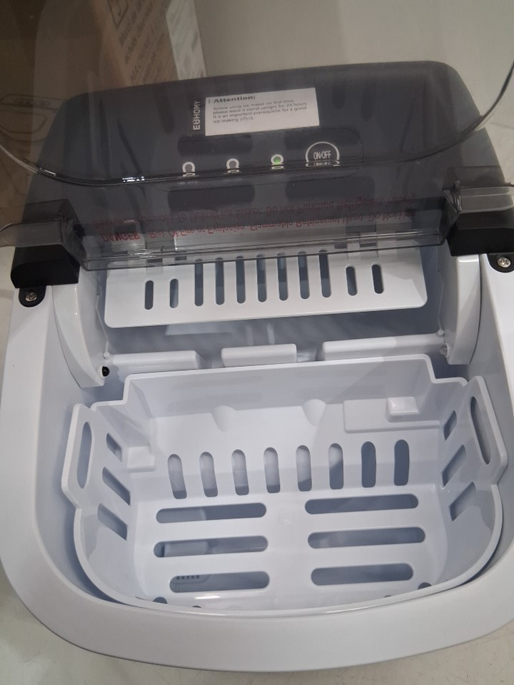 EUHOMY Countertop Ice Maker Machine - MAKES 26LB/Day - BLACK (MODEL: im-06d/IM001-Bbl-CAEH) image 5