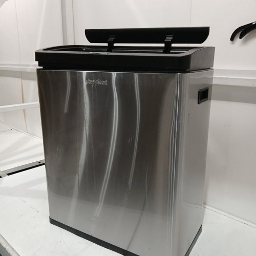 Step N' Sort Motion Sensor Dual Trash and Recycling Bin with Removable Inner Bins - 60L - STAINLESS STEEL - (MODEL:  SN900602) image 3