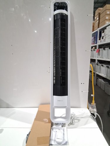 omnibreeze premium 38" Rotating tower fan with wifi CONTROL, 5-SPEEDS & REMOTE - white/BLACK (model: 5333021/dc2313r-g) image 3