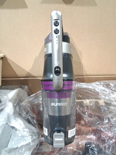 Eureka Cordless Rechargeable 3-IN-1 Stick Vacuum Cleaner WITH CLEANING STATION & ANTI-TANGLE NOZZLE FOR ALL FLOORS - GREY/PURPLE (MODEL: NEC490SE) image 7