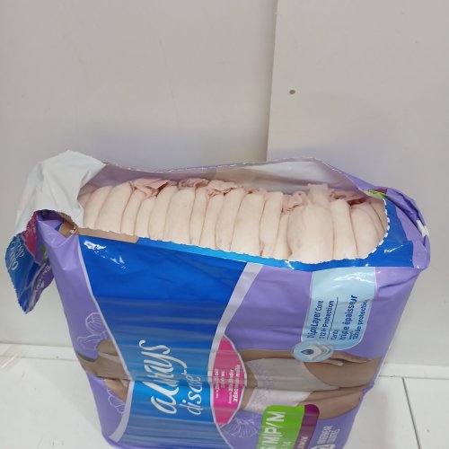 42PK WOMEN'S ALWAYS DISCREET MAXIMUM PROTECTION DISPOSABLE UNDERWEAR - SMALL/MEDIUM - PINK image 3