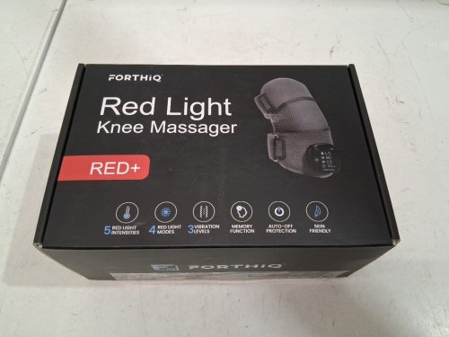 forthiq red+ wearable light therapy knee massager with heat function - grey (model: FQ-850) image 4