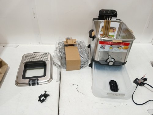 T-fal EZ Clean Deep Fryer, Low Odor XL Deep Fat Fryer - 3.5L - black/silver (model: serie f58-m1) image 7