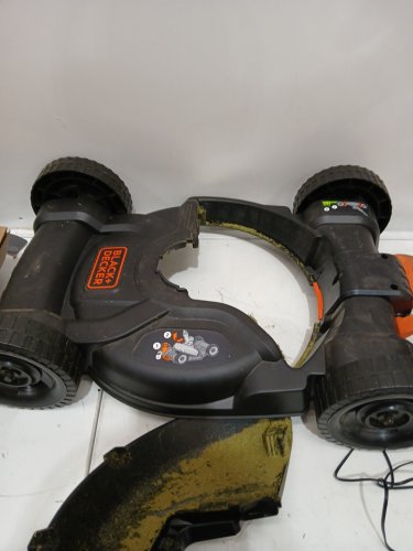 BLACK+DECKER 3-IN-1CORDLESS  STRING TRIMMER, EDGER, and LAWN MOWER with 2 batteries, and charger - 6.5 AMP - ORANGE/BLACK (MODEL : MTC220/lst220) image 6