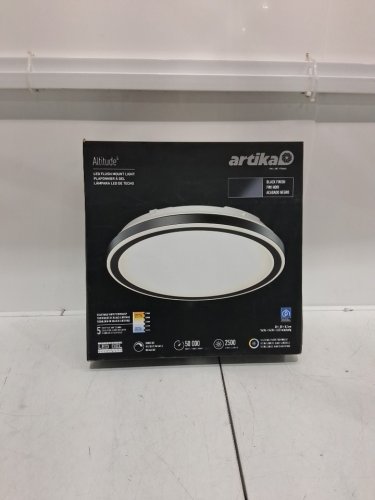 artika altitude dimmable ceiling light Modern Flush Mount - 15" - black (model:1754444) image 2