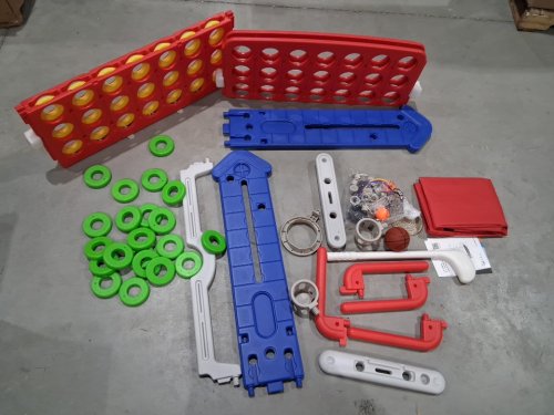 Garvee Giant 4 in a Row Game 4-in-1 Play Design with Golf, Basketball and Ring Toss - (Model: PTG_338) image 3