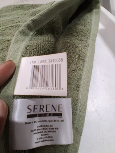 Serene Home Collection Bath Towel - 30" X 58" - green (model: 3410088) image 3
