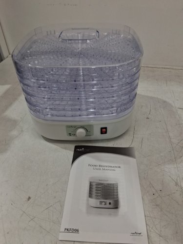 NUTRICHEF Electric Countertop Food Dehydrator, Food Preserver - 120V - Reaches Maximum Temperature of 180 °F - white (model:PKFD06) image 3