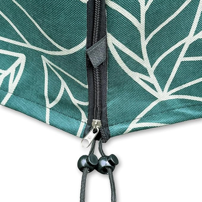 2pk Plant Covers for Freeze Protection with Zipper Drawstring - reusable - 44" x 31" Green (Model: 0525) image 2