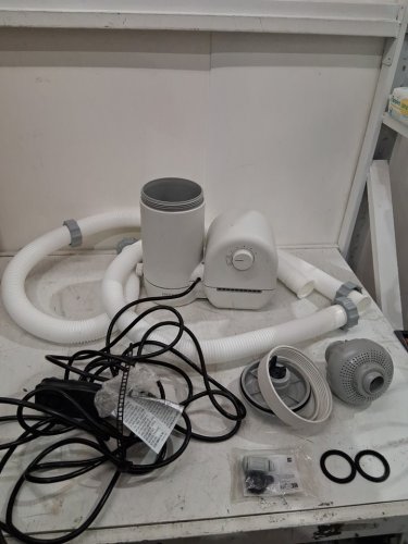 INTEX C1500 KRYSTAL CLEAR CARTRIDGE FILTER PUMP FOR ABOVE GROUND POOLS - 1500GPH PUMP FLOW RATE - white (model: fp635 / 26635eg) image 3