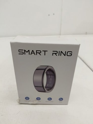 Unisex Smart Ring Wearable Fitness and Health Tracker with Companion App - Size 10 - silver image 4