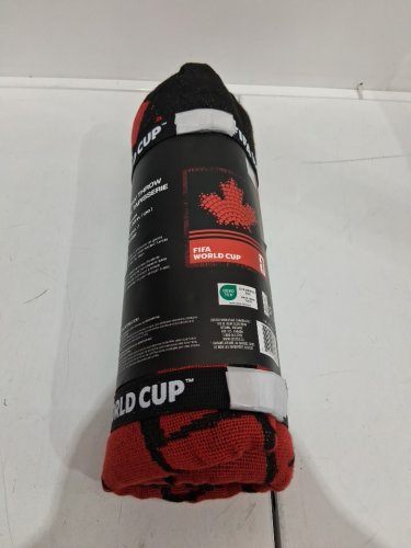 fifa world cup throw tapestry blanket - 50" x 60" - red/white (style : 1991361) image 2