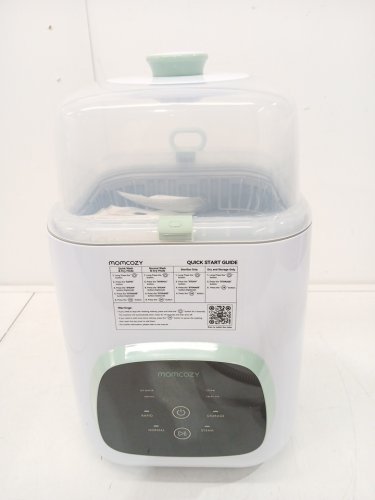MOMCOZY KLEANPAL PRO BABY BOTTLE WASHER, STERILIZER & DRYER COMBO - HOLDS 4 BOTTLES - GREEN/WHITE (MODEL: BS03) image 4